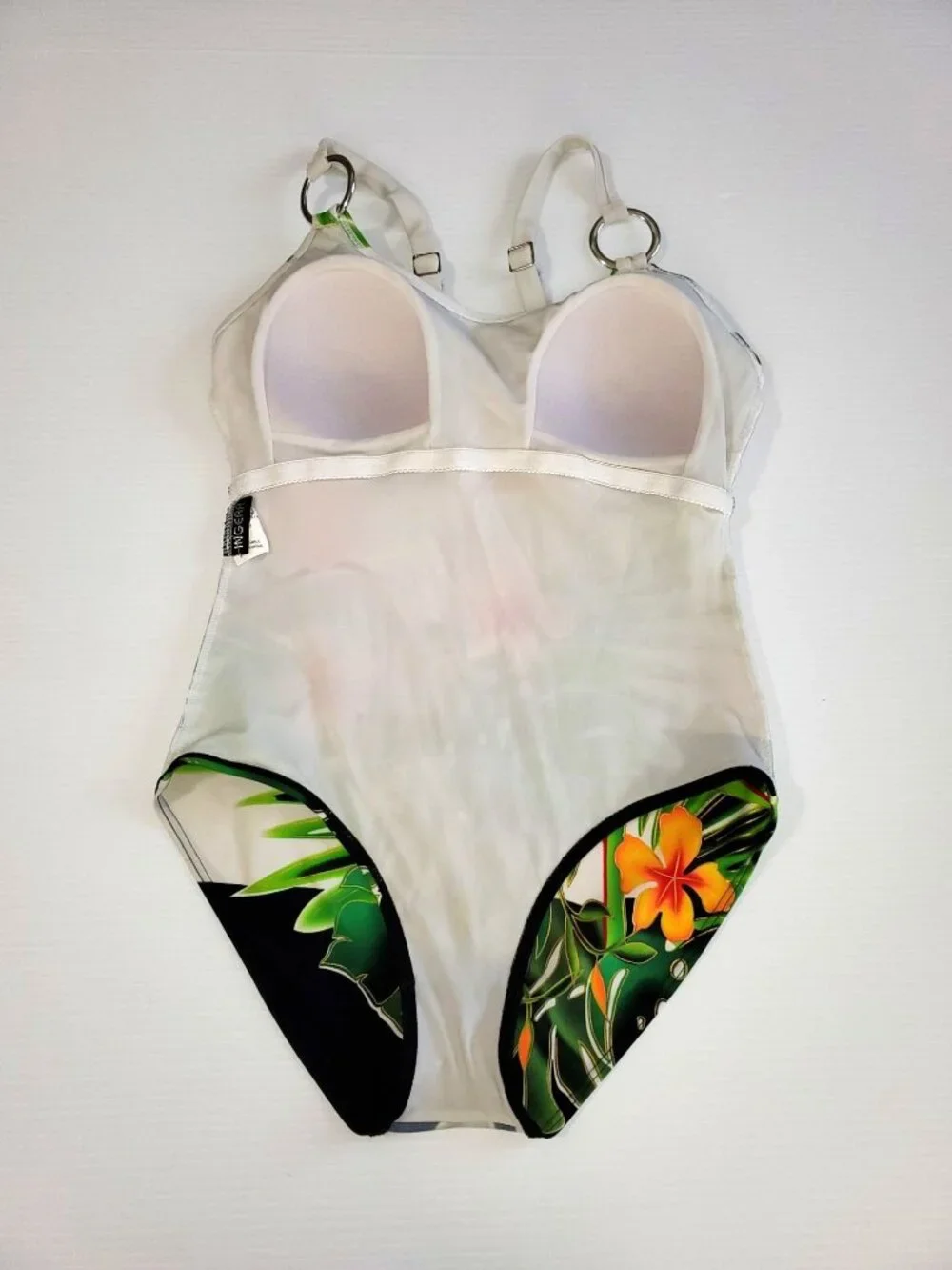 Ingear Women's One Piece Swimsuit Hawaiian Flowers Print Size 10 1208 - Picture 7 of 11